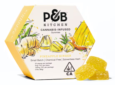 Papa & Barkley - Papa & Barkley - Pineapple Ginger Hash Infused Kitchen Gummies 100mg
