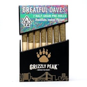Grizzly Peak - Greatful Dave Infused Prerolls 7pk 3.5g