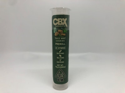 Cannabiotix - CBX - Thicc Mint Cookies .75g Preroll