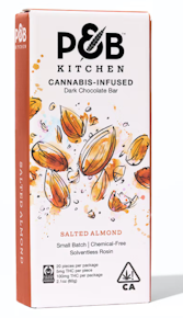 Papa & Barkley - Salted Almond Kitchen Dark Chocolate Bar 100mg