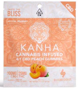 Kanha - G.A.D. - Peach Gummies 4:1 CBD