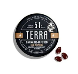 KIVA - Terra - Almond Dark Chocolate Bites CBD 5:1