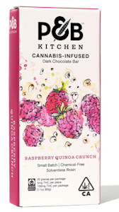 Papa & Barkley - Papa & Barkley - Raspberry Quinoa Crunch Kitchen Dark Chocolate Bar 100mg
