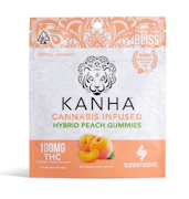 Kanha - G.A.D -  Peach Gummies Hybrid 100mg