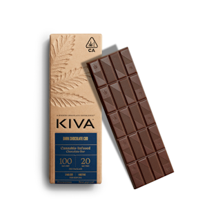KIVA - Kiva - Dark Chocolate Bar CBD 5:1