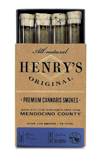 Henry's Original - Henry's Original - Blue Dream Prerolls 4pk 2g
