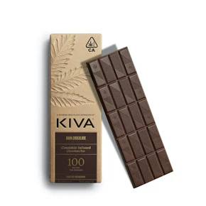 Kiva - Dark Chocolate Bar 100mg