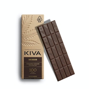 KIVA - Kiva - Dark Chocolate Bar 100mg