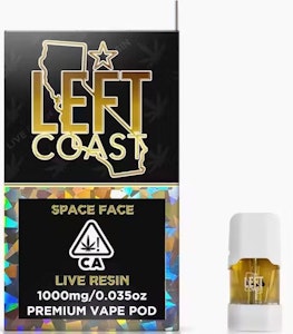 LEFT COAST - Space Face- Premium Live Resin Pod 1G