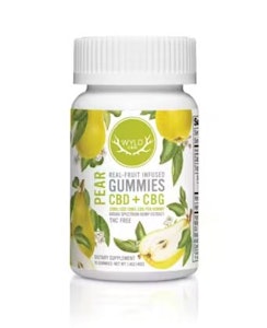 WYLD - Pear CBD + CBG Gummies | 10-Pack